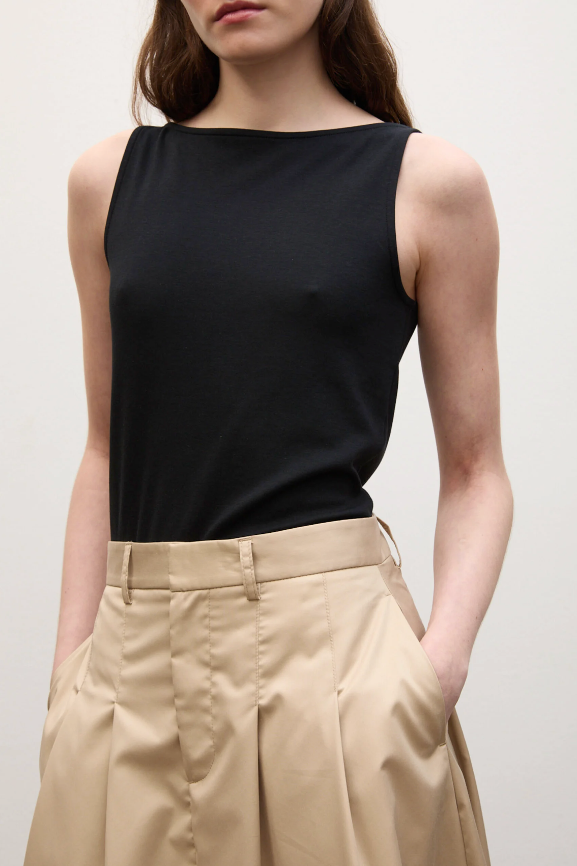 Beatris Top Black T-skjorter